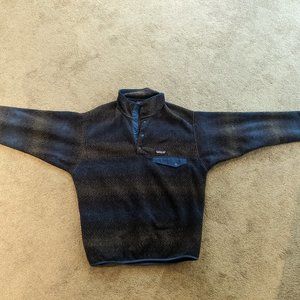 Patagonia Synchilla Snap-T Fleece Pullover - Men's Gem Stripe - New Navy / M